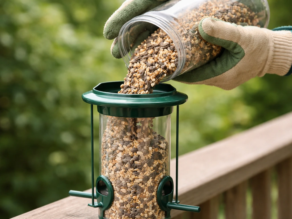 How to Put Bird Seed in a Bird Feeder Step by Step