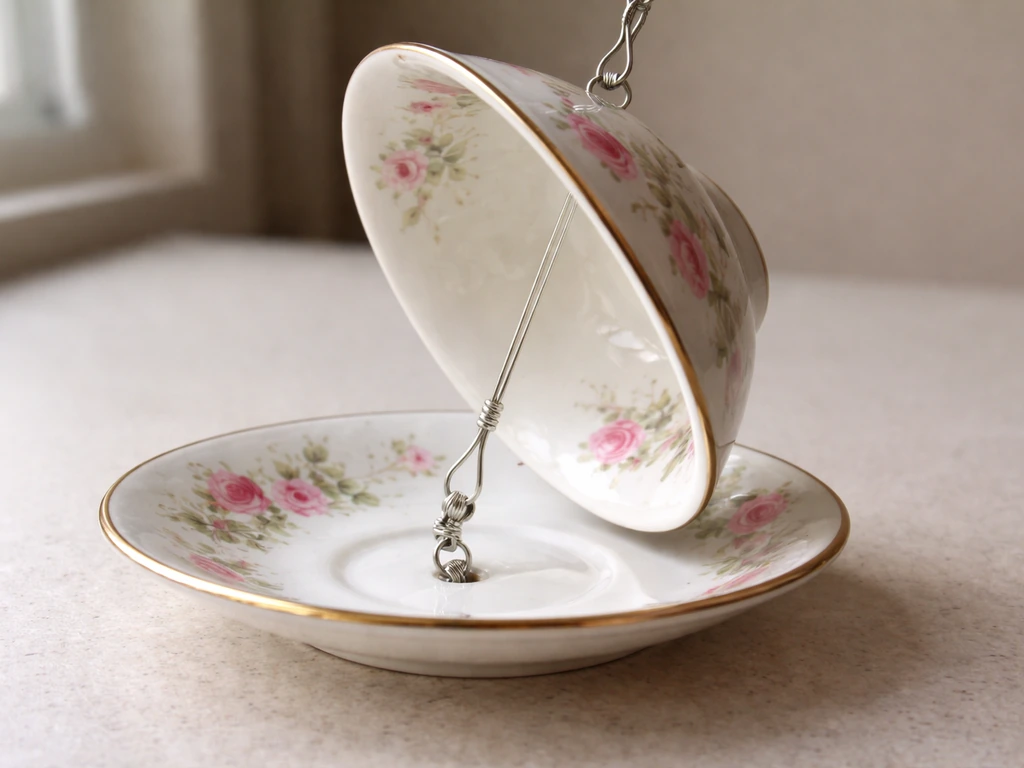 teacup bird feeder how to make