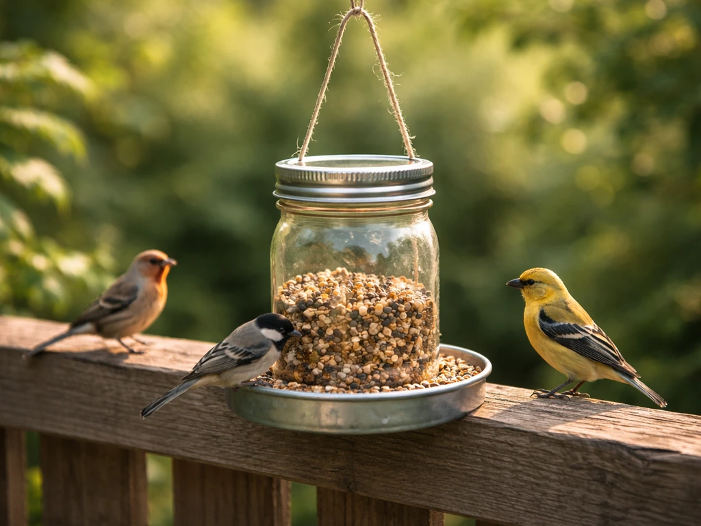 How to Make Bird Feeders Out of Mason Jars Step by Step
