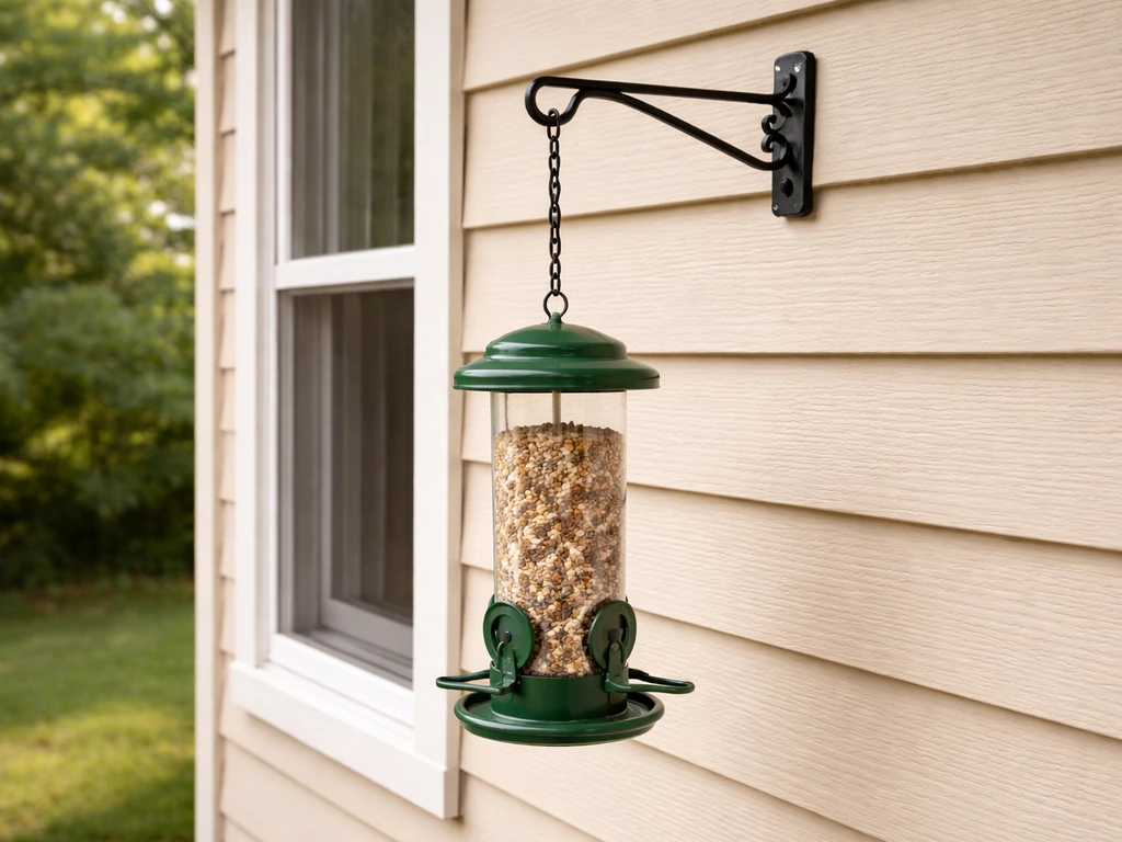 How to Hang a Bird Feeder From a House Safely