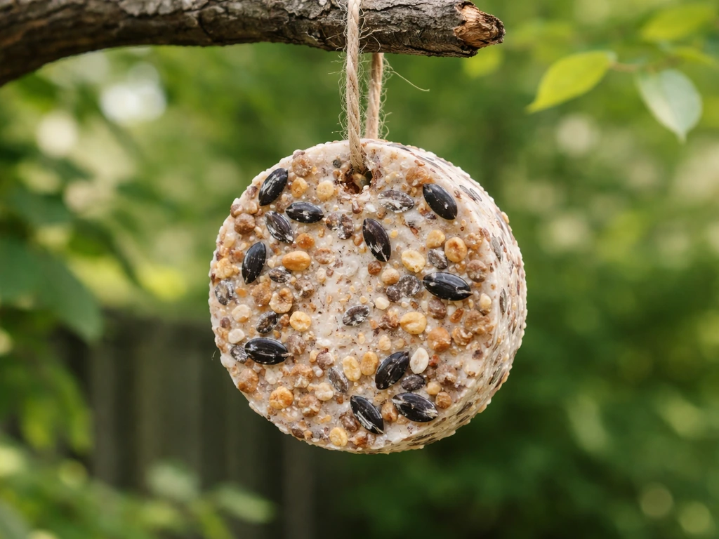 How to Make a Lard Bird Feeder with Seeds