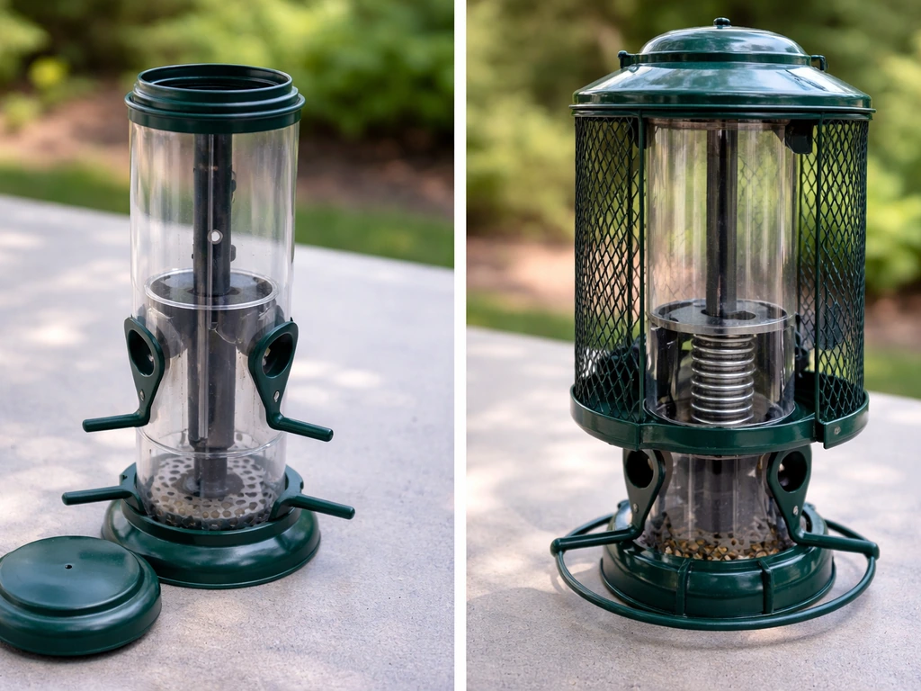 How to Take Apart a Bird Feeder: Tube and Squirrel Buster