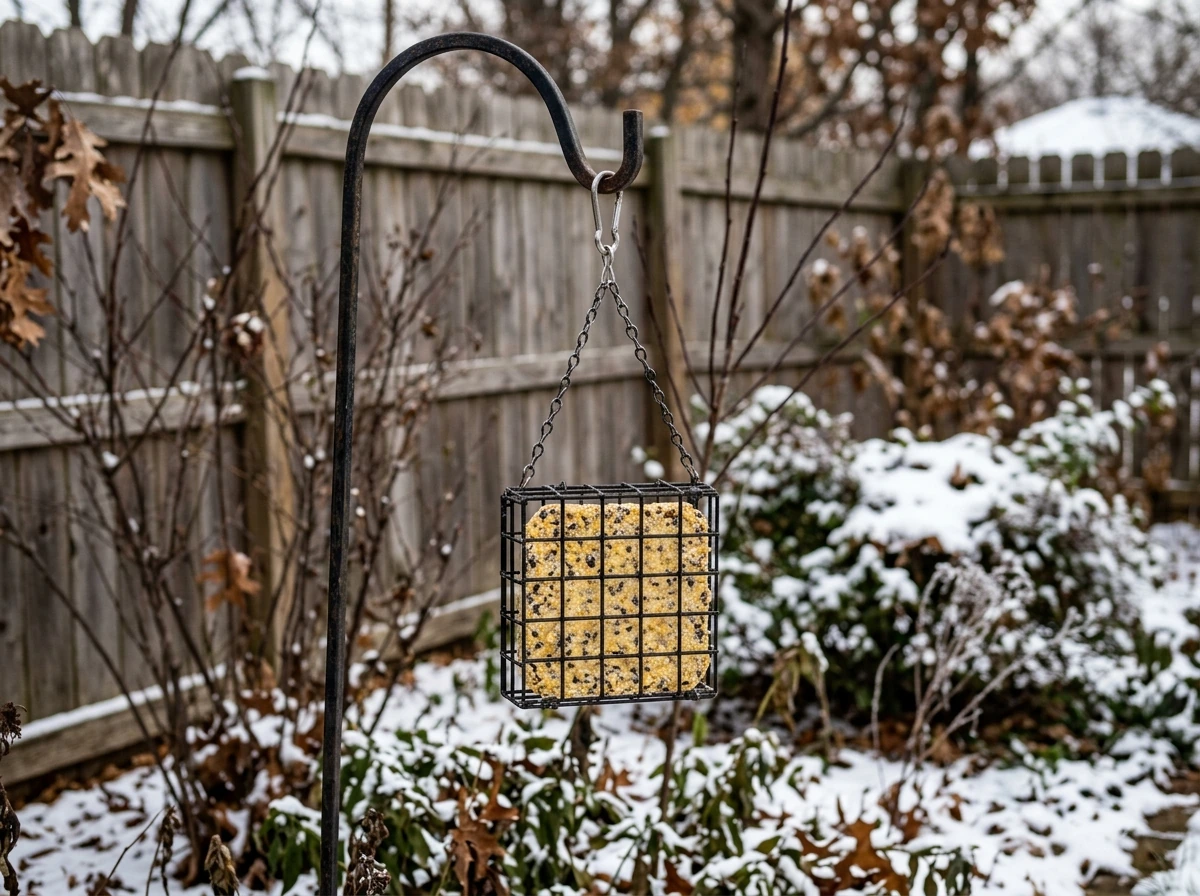 how to hang suet bird feeder