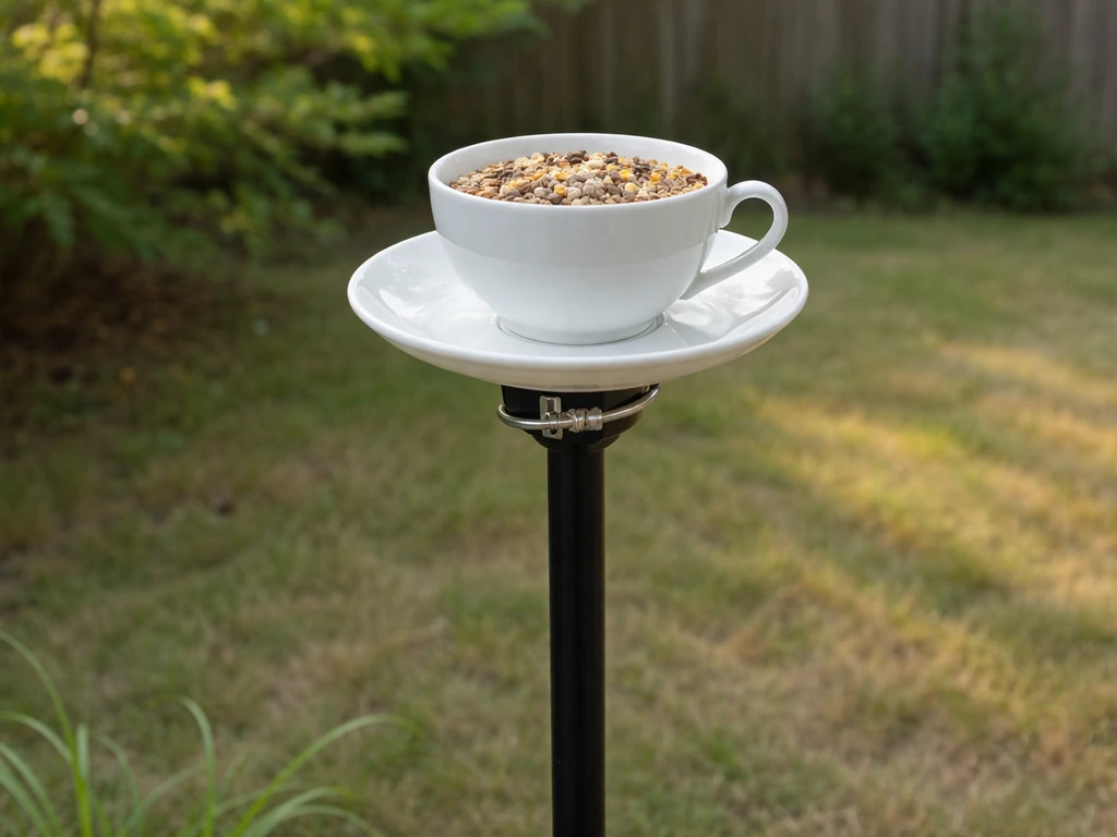 How to Make Teacup Bird Feeder on a Pole: Step-by-Step