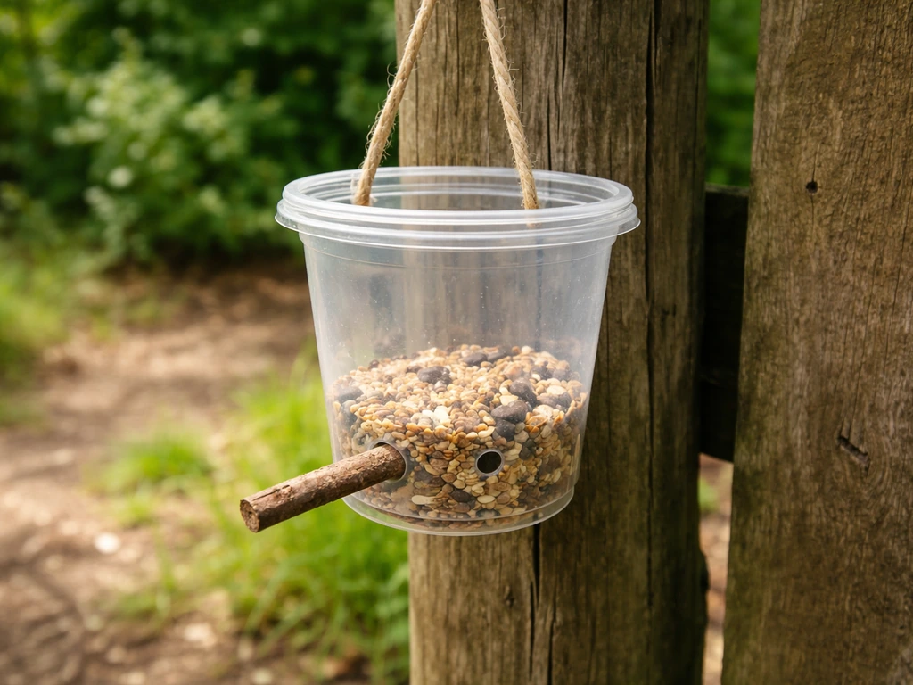 How to Make Bird Feeders With Yoghurt Pots