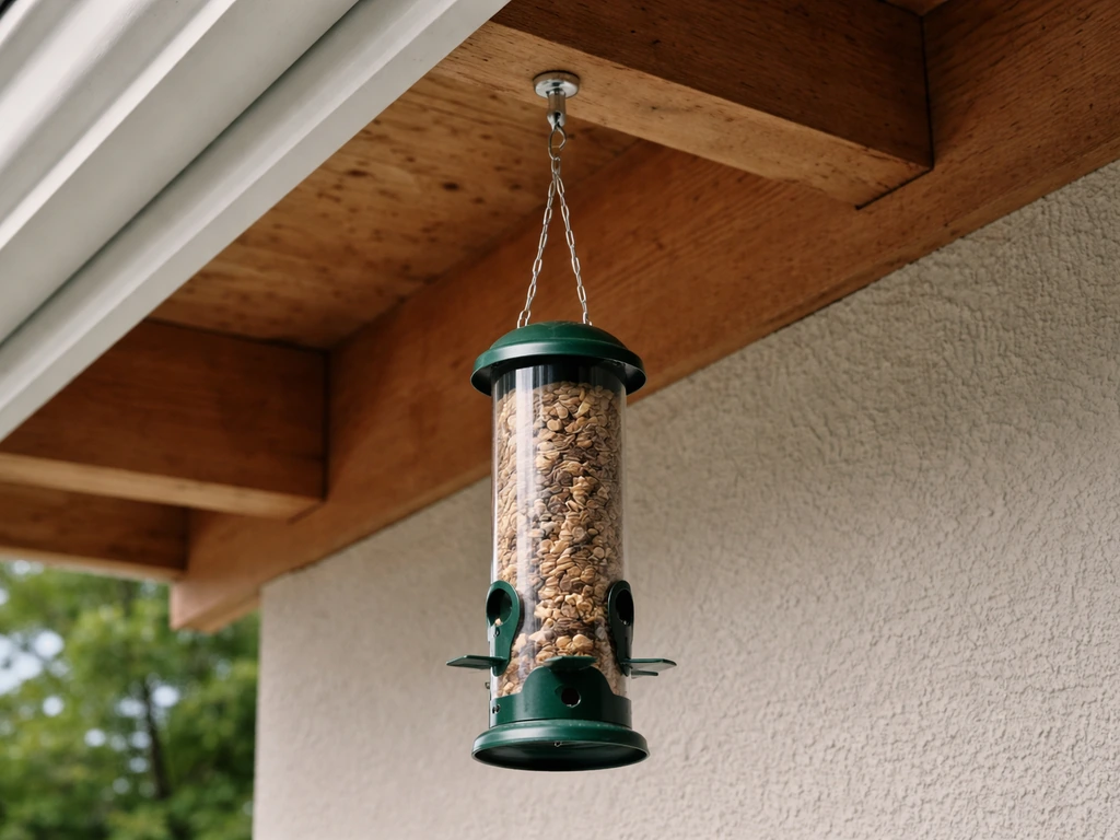 How to Hang a Bird Feeder From the Soffit Safely