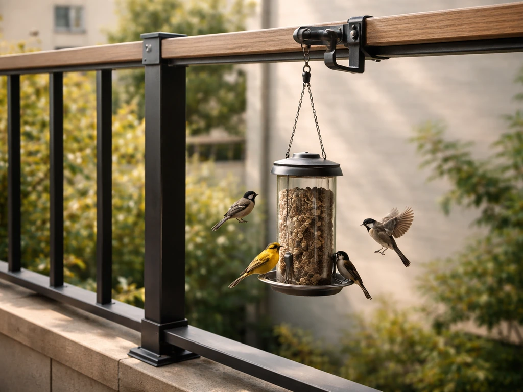 How to Hang a Bird Feeder on a Balcony or Patio