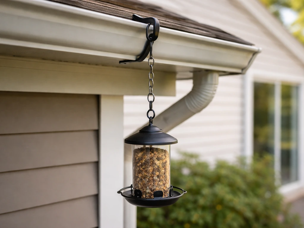 How to Hang a Bird Feeder From a Gutter Safely
