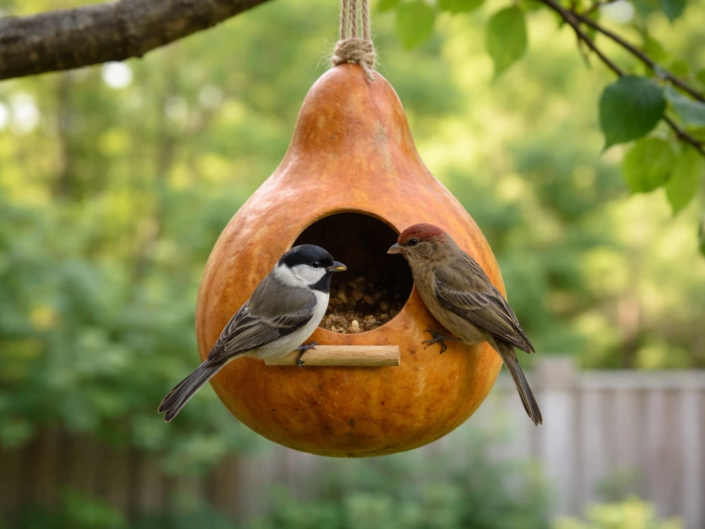 How to Make a Bird Feeder Out of a Gourd: Step by Step