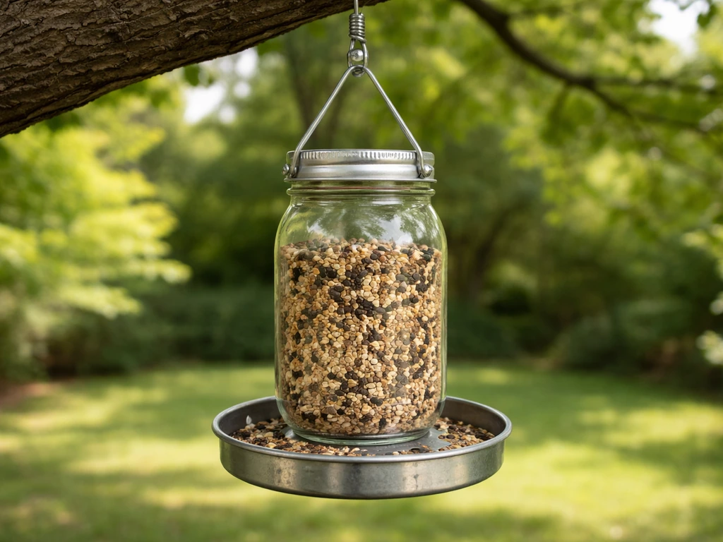 How to Hang a Mason Jar Bird Feeder: Step-by-Step