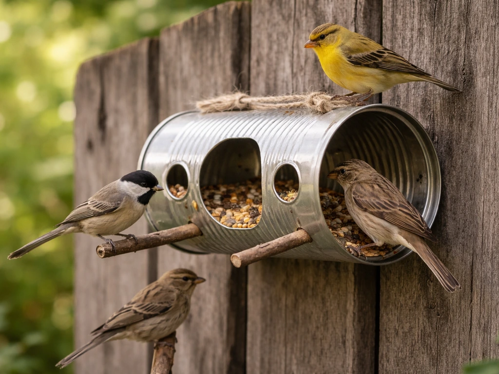 How to Make a Bird Feeder From a Tin Can
