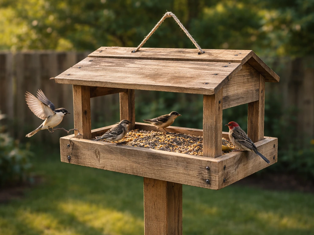 How to Make a Bird Feeder Out of Pallets Step by Step