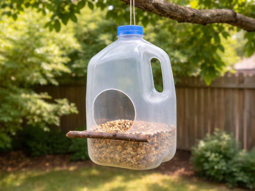 How to Make a Bird Feeder Out of a Milk Jug
